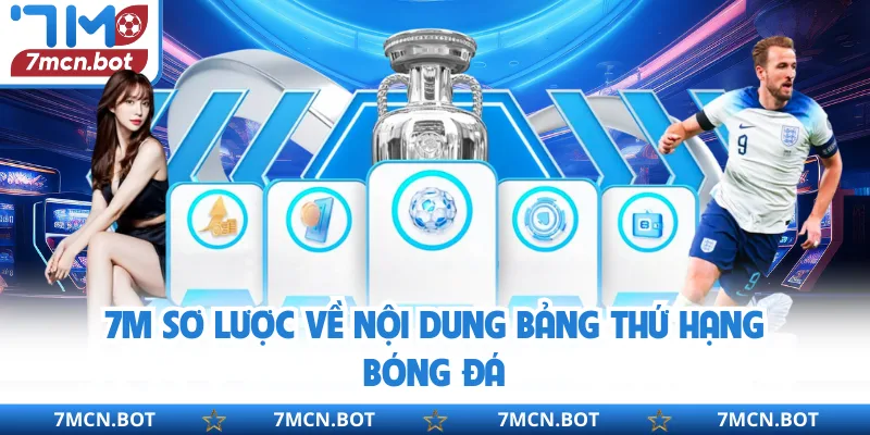 7M sơ lược về nội dung bảng thứ hạng bóng đá